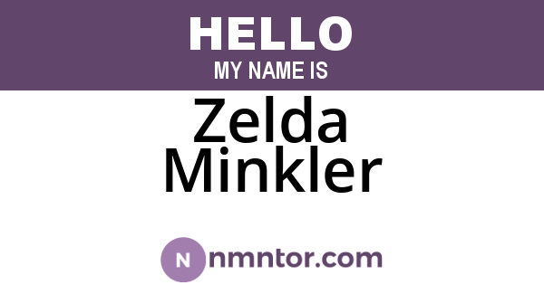 Zelda Minkler