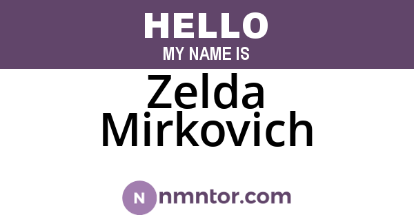 Zelda Mirkovich