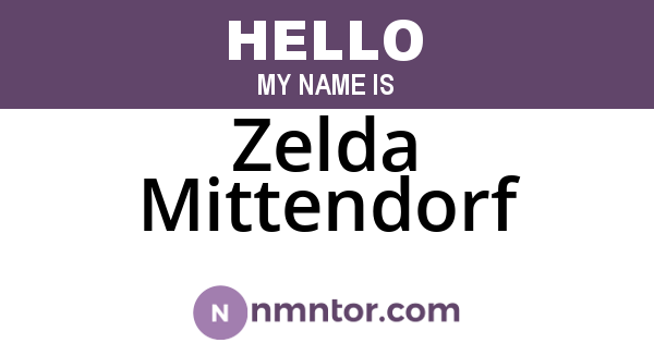 Zelda Mittendorf