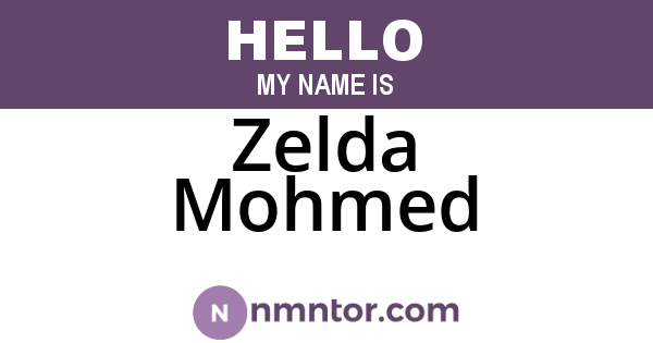 Zelda Mohmed