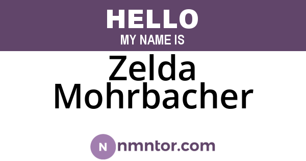 Zelda Mohrbacher