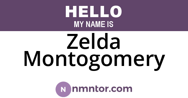 Zelda Montogomery