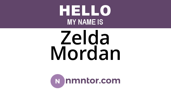 Zelda Mordan
