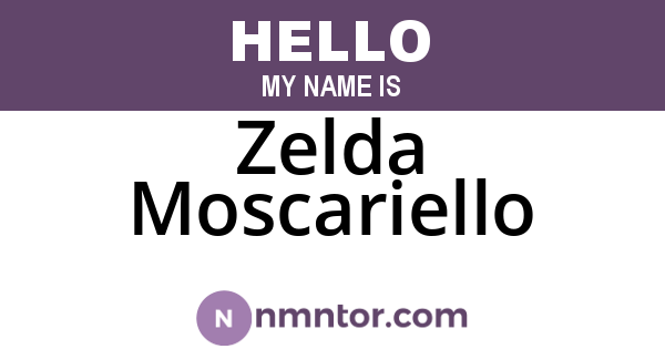 Zelda Moscariello