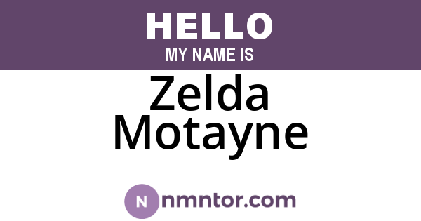 Zelda Motayne