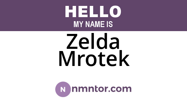 Zelda Mrotek