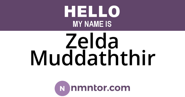 Zelda Muddaththir