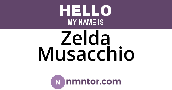 Zelda Musacchio