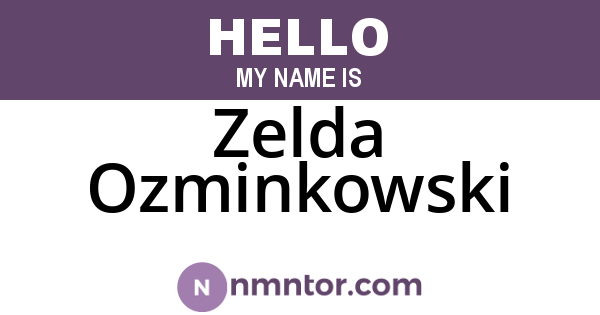 Zelda Ozminkowski