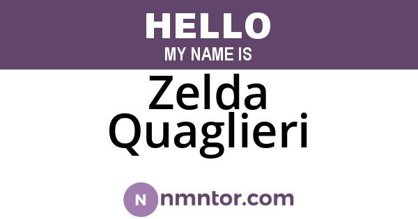 Zelda Quaglieri