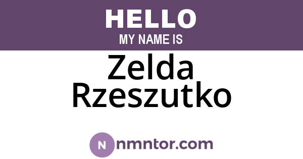 Zelda Rzeszutko