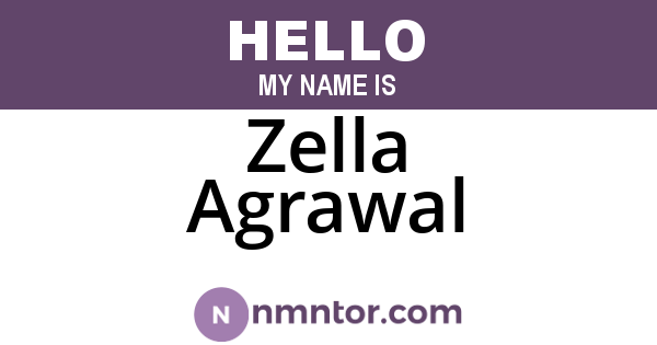 Zella Agrawal