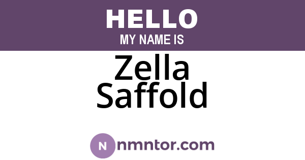 Zella Saffold
