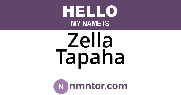Zella Tapaha