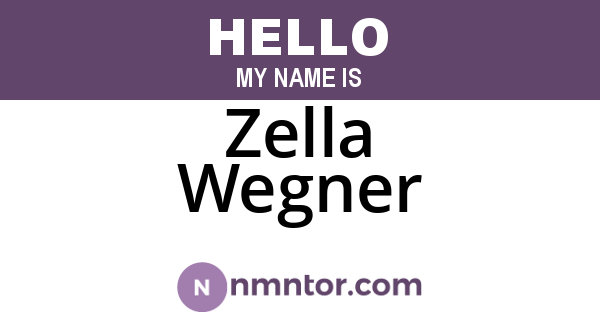 Zella Wegner