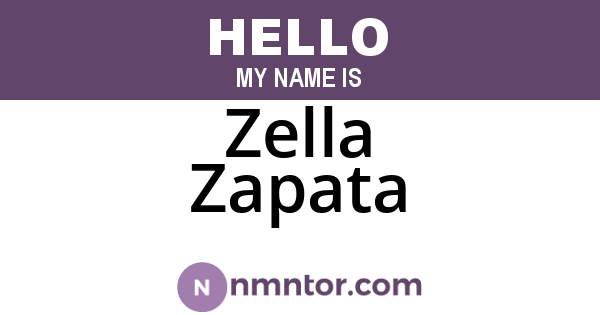 Zella Zapata