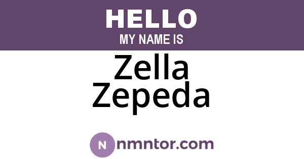 Zella Zepeda