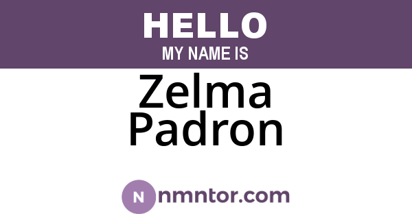 Zelma Padron
