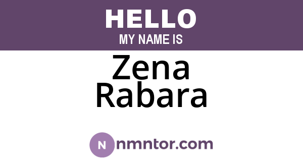 Zena Rabara