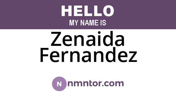 Zenaida Fernandez