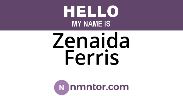 Zenaida Ferris