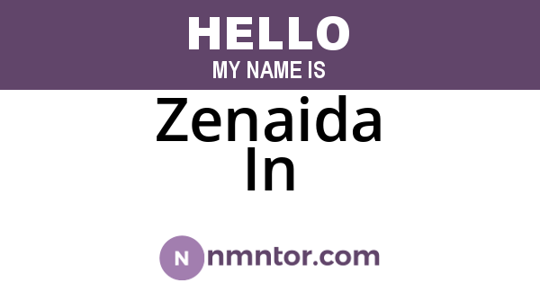 Zenaida In