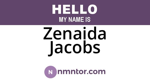 Zenaida Jacobs