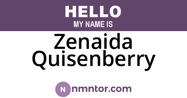 Zenaida Quisenberry