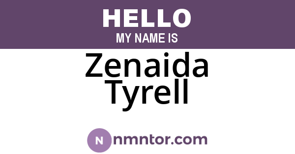 Zenaida Tyrell