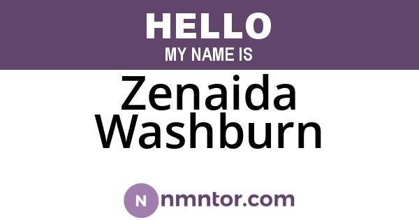 Zenaida Washburn
