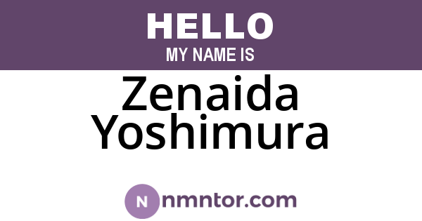 Zenaida Yoshimura