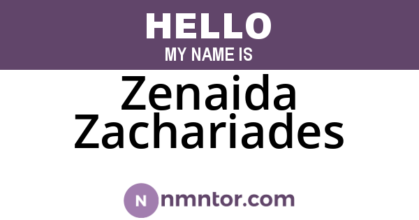 Zenaida Zachariades