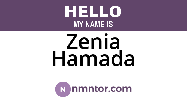 Zenia Hamada