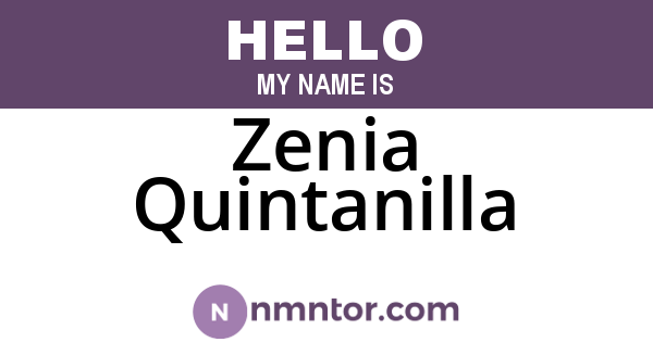 Zenia Quintanilla