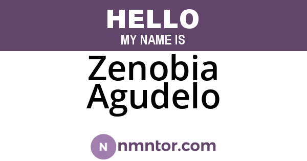 Zenobia Agudelo