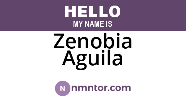 Zenobia Aguila