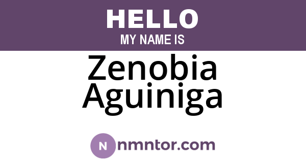 Zenobia Aguiniga