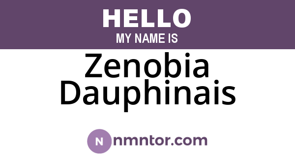 Zenobia Dauphinais