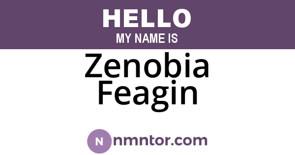 Zenobia Feagin