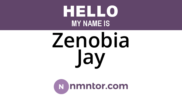Zenobia Jay