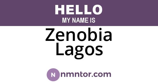 Zenobia Lagos