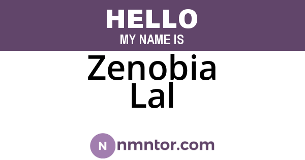 Zenobia Lal