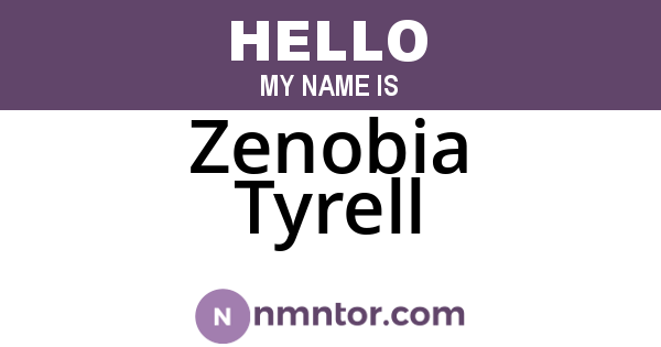 Zenobia Tyrell