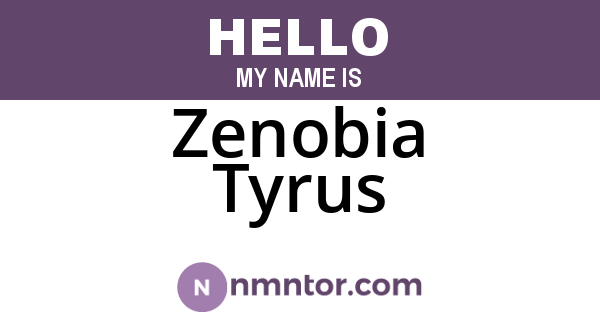 Zenobia Tyrus