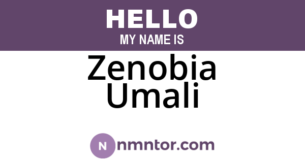Zenobia Umali