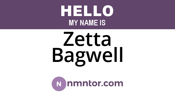 Zetta Bagwell