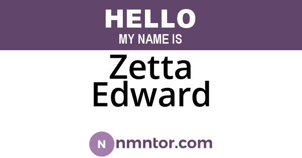 Zetta Edward