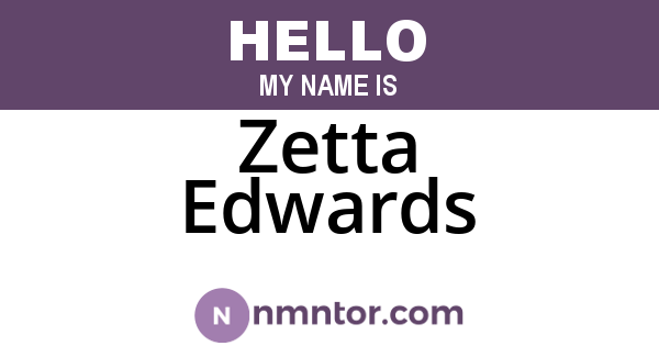Zetta Edwards