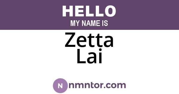Zetta Lai