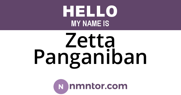 Zetta Panganiban